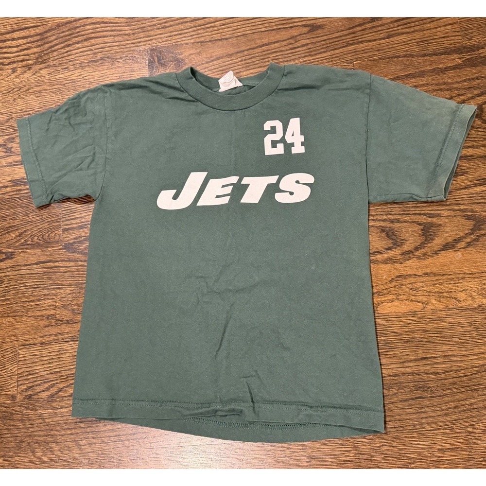 Reebok New York Jets Darrelle Revis #24 NFL Jersey T-shirt Kids Youth Large